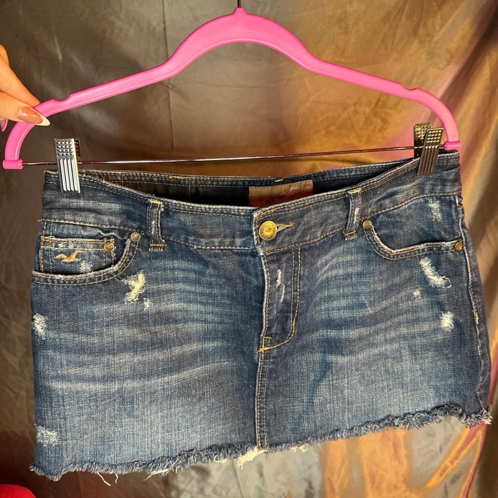 Vintage y2k jean hollister skirt